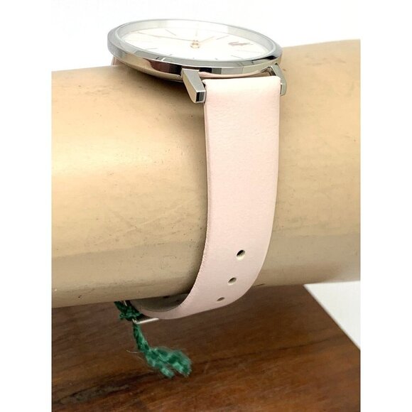 Lacoste Women\'s Watch 2001070 Moon Quartz Silver Dial Pink Leather Band … main image 13